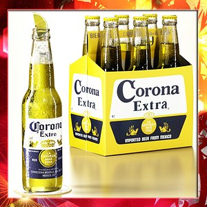 corona beer - 6 3ds