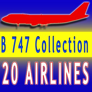 b 747 3d model