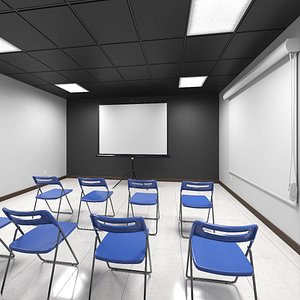 Modern Conference Room Interior 3D model