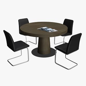 boconcept table chair 3D model