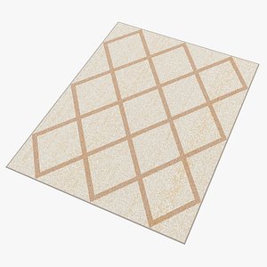 3D Indoor rectangle soft rug carpet light