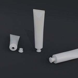 Hand Cream Laminate Tube 3D model
