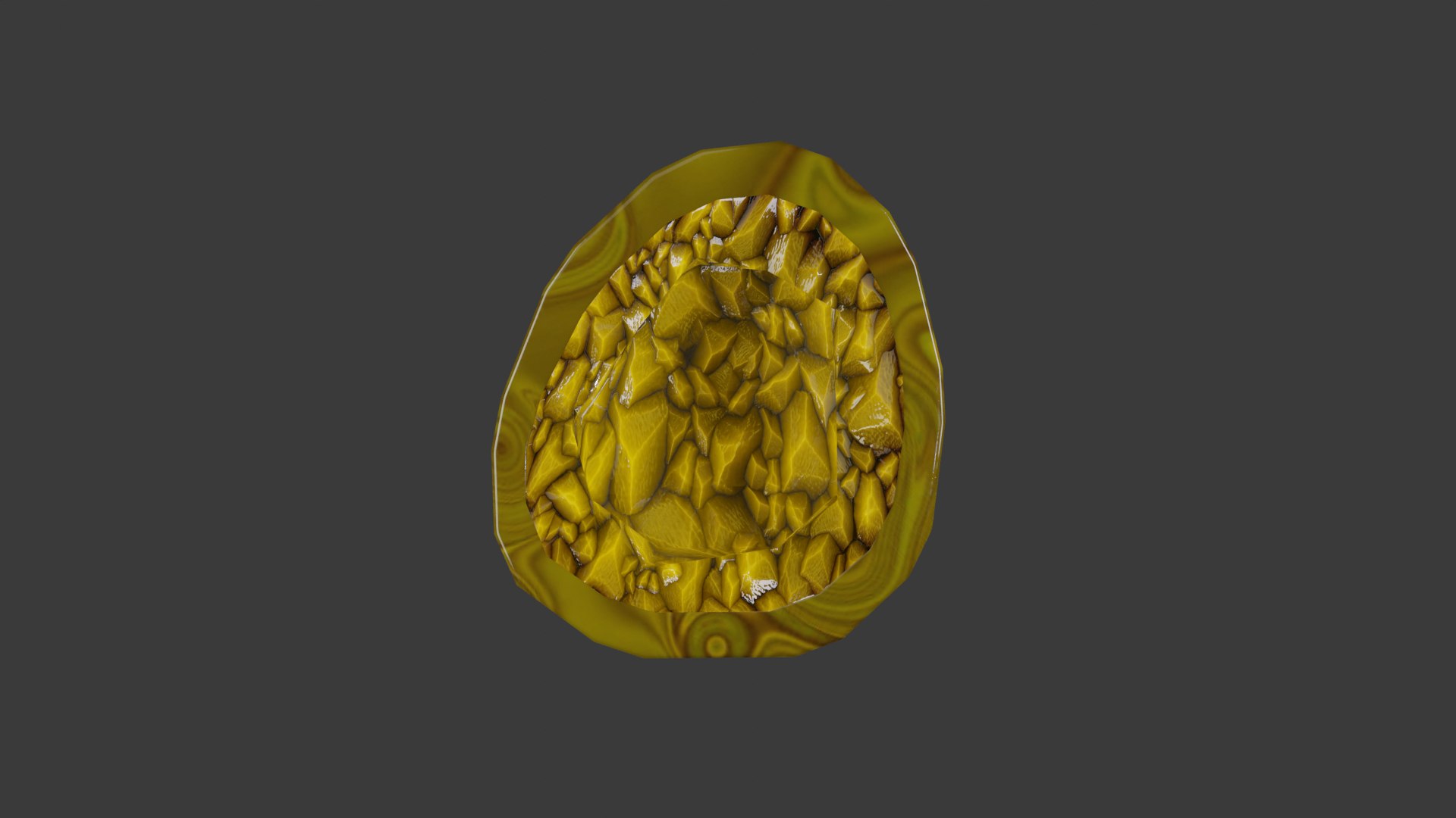 3D Stylized Yellow Magic Crystal Model - TurboSquid 2146279