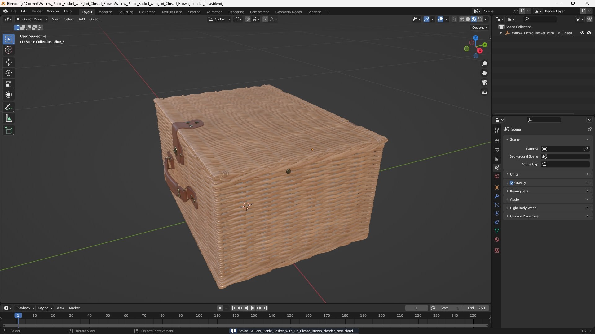 Willow Picnic Basket with Lid Closed Brown 3D model https://p.turbosquid.com/ts-thumb/0v/sDilLX/4t/willow_picnic_basket_with_lid_closed_brown_1001/jpg/1769058152/1920x1080/fit_q87/d2b396363895918da7b904ec9e35d1231b2e3adf/willow_picnic_basket_with_lid_closed_brown_1001.jpg