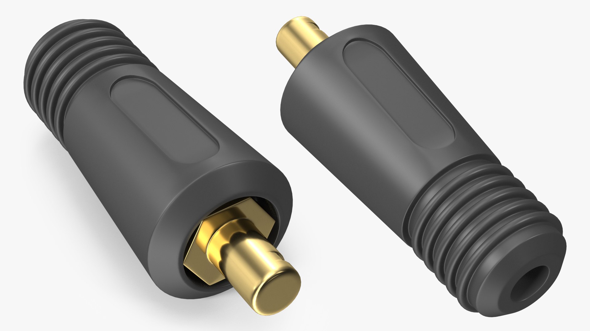 Welding Cable Plug Connector 3D model preview