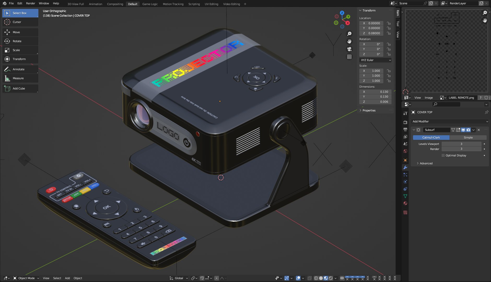 Portable Projector 3D model https://p.turbosquid.com/ts-thumb/0v/yZLNJf/eb/projector13/png/1785759144/1920x1080/fit_q87/74ea324e568fd917a3e35b0d5296fd0e1649b088/projector13.jpg