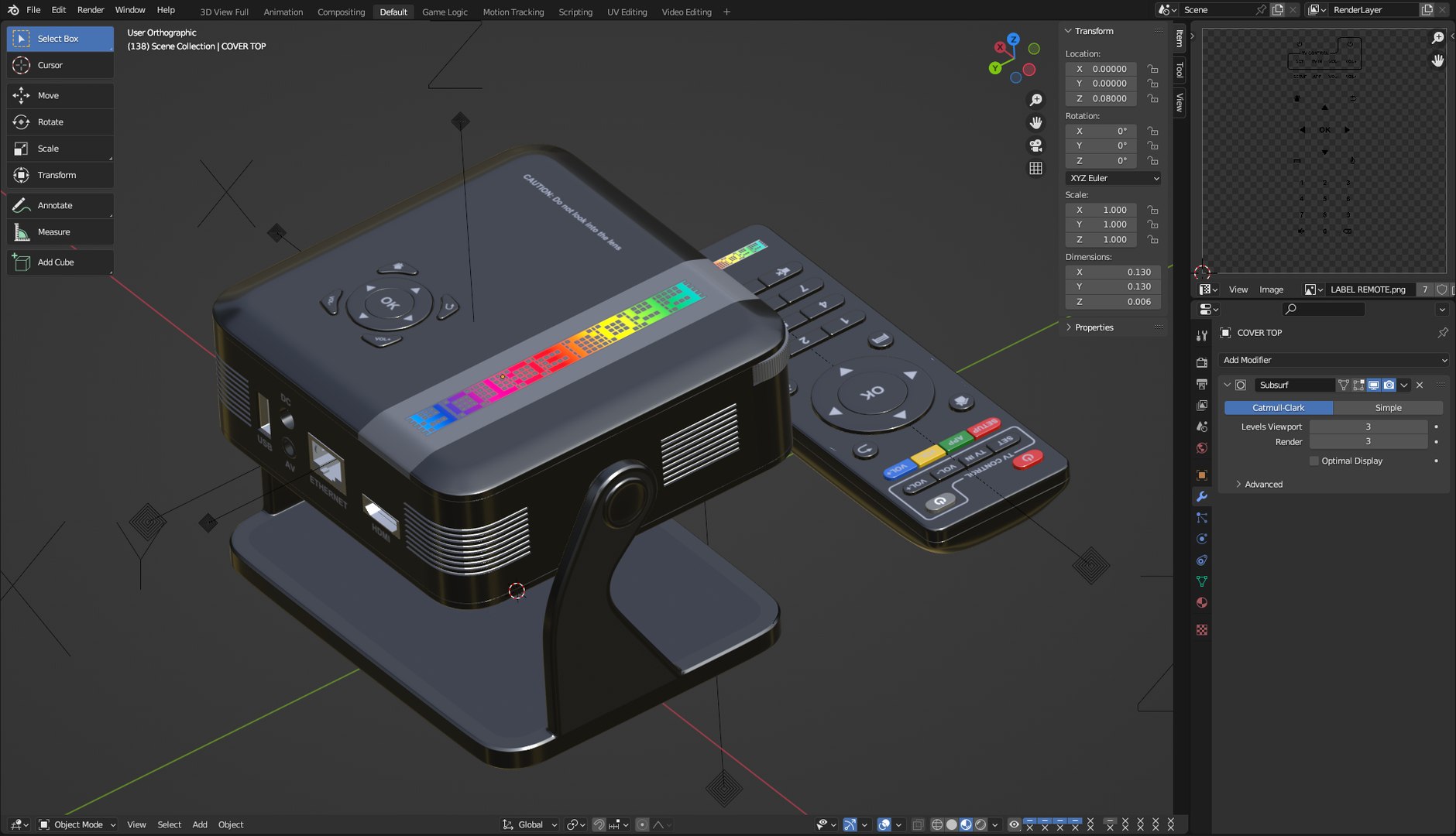 Portable Projector 3D model https://p.turbosquid.com/ts-thumb/0v/yZLNJf/jX/projector12/png/1785759144/1920x1080/fit_q87/efb4564cdfa69bdbed1fe964f0fef62fdcb0eb05/projector12.jpg