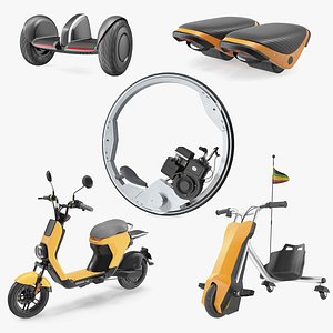 Electric Self Driving Vehicles Collection 2