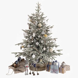 3D Christmas Set model