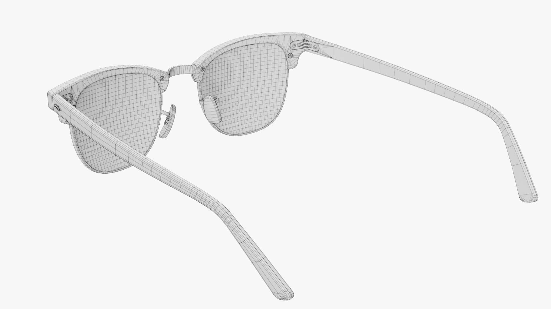 Sunglasses Classic Style Green Model TurboSquid 1603172