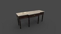 Classic Marble Top Console Table