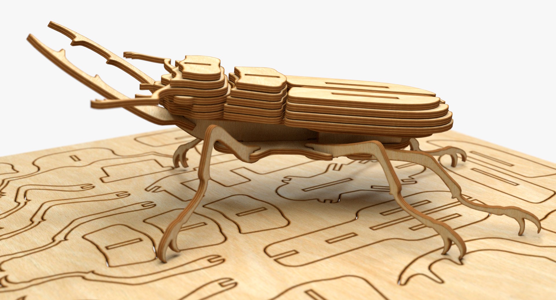 3D Model Beetle Laser Cut - TurboSquid 1396404