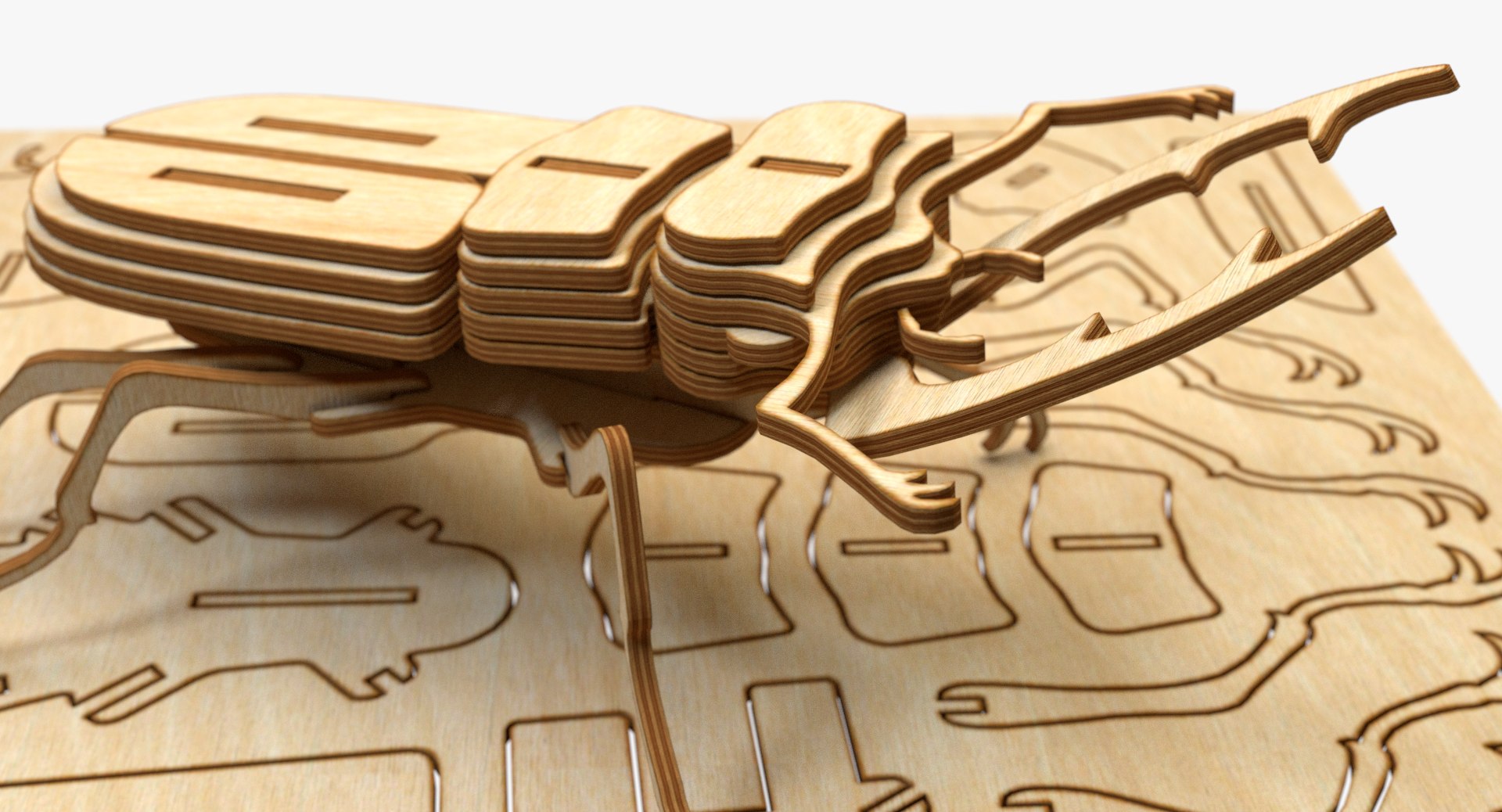 3D Model Beetle Laser Cut - TurboSquid 1396404