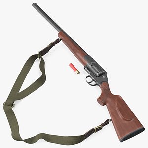 3D Revolving Hunting Shotgun MC255 Wood Old model