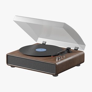 Retro turntable 3D model