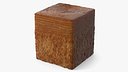 Cube Croissant Pastry Plain