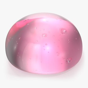 Pink Gel Drop 3D model