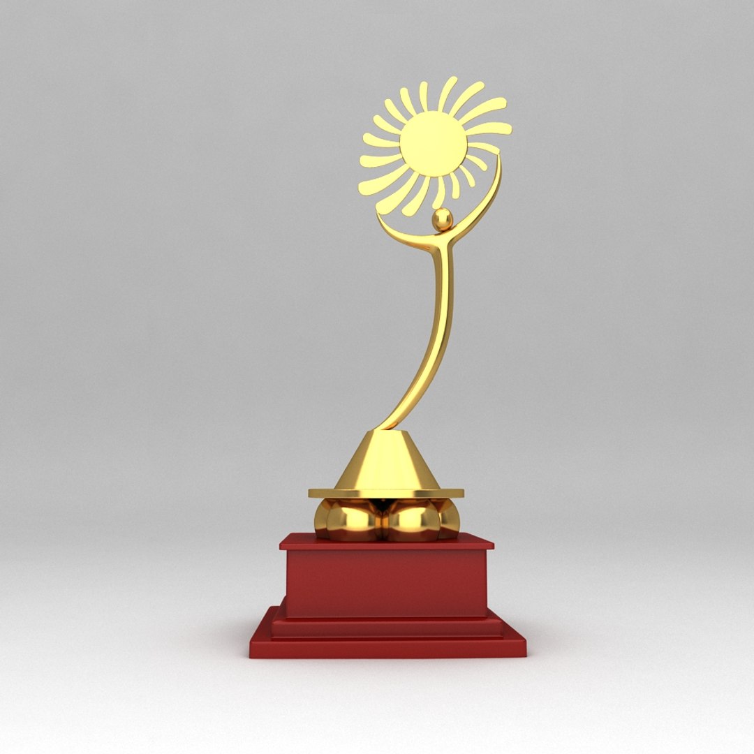 3d awards trophies model