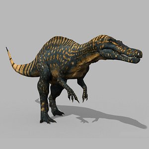 Real Animated Suchomimus - 8K 3D model