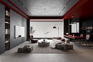 Modern living room 3D