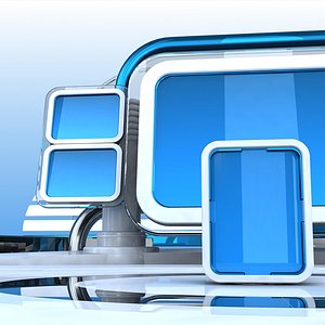 Virtual TV Studio Set 1