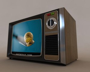 old television 3d model