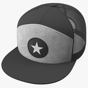 3D Seven Panel Trucker Cap with Mesh Back