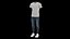 Hommes T-Shirt Jeans et Baskets