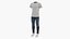 Hommes T-Shirt Jeans et Baskets