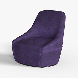 Chair Purple Fabric 3D model