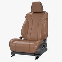 Brown Leather Car Driver Seat