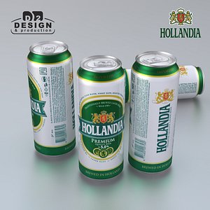 beer hollandia 3d model