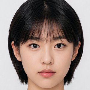 3D Seo Soo-bin Head - No Hair - Low poly head