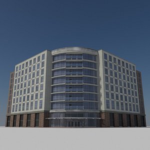 3d model - skyscraper building tile