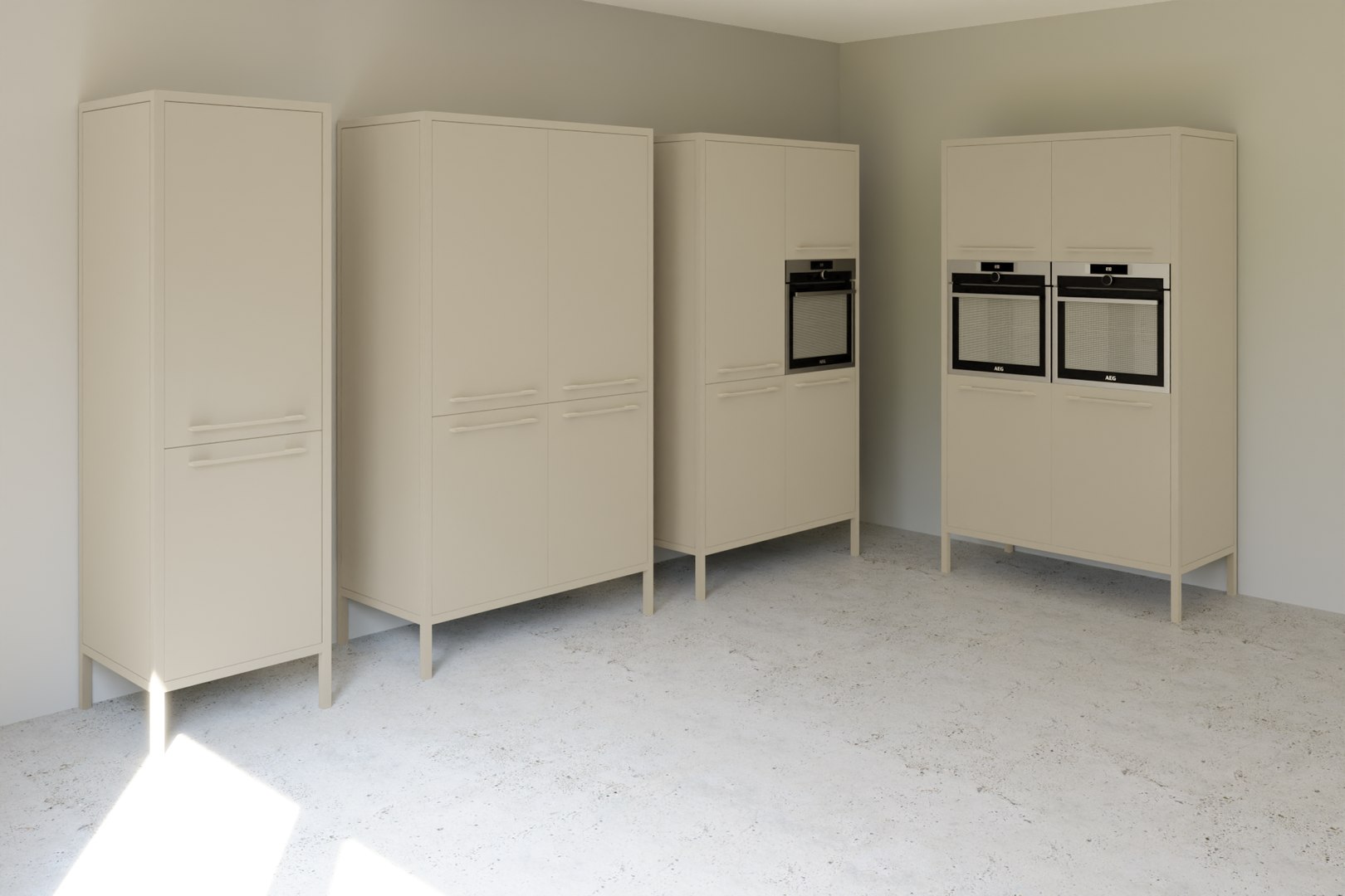 Mini Kitchen - Fantin Frame Kitchen - 20 Modules Included 3D Model ...