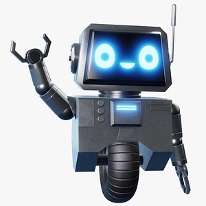 Cute Robot Character - Blender