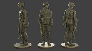 CzechSlovak Communist Soldier CCS1 001 3D model