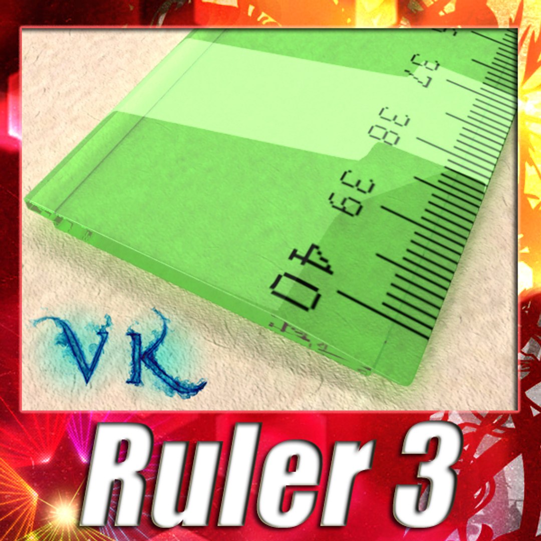 3d model ruler