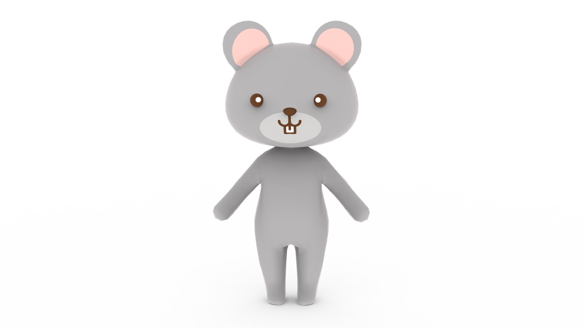 Cartoon Mouse Rigged 3D Model - TurboSquid 1893404