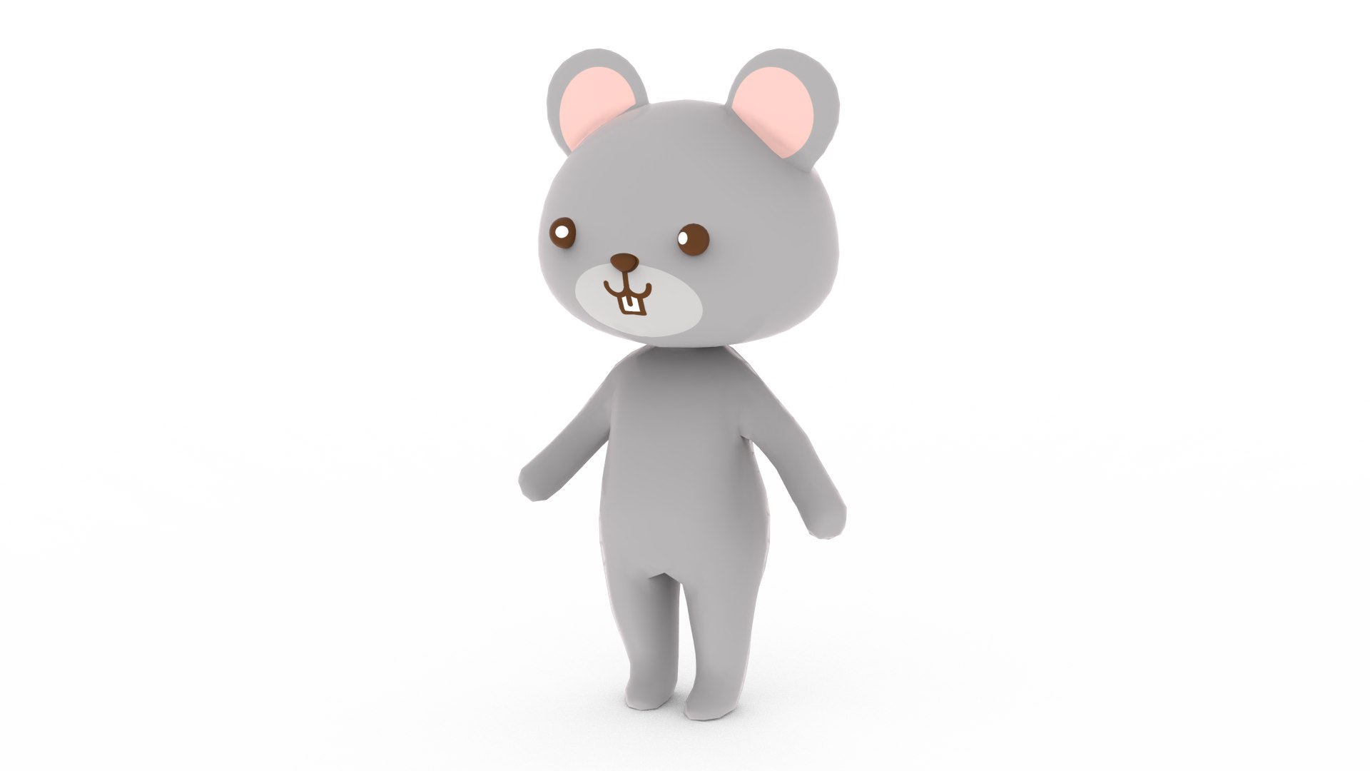 Cartoon Mouse Rigged 3D Model - TurboSquid 1893404