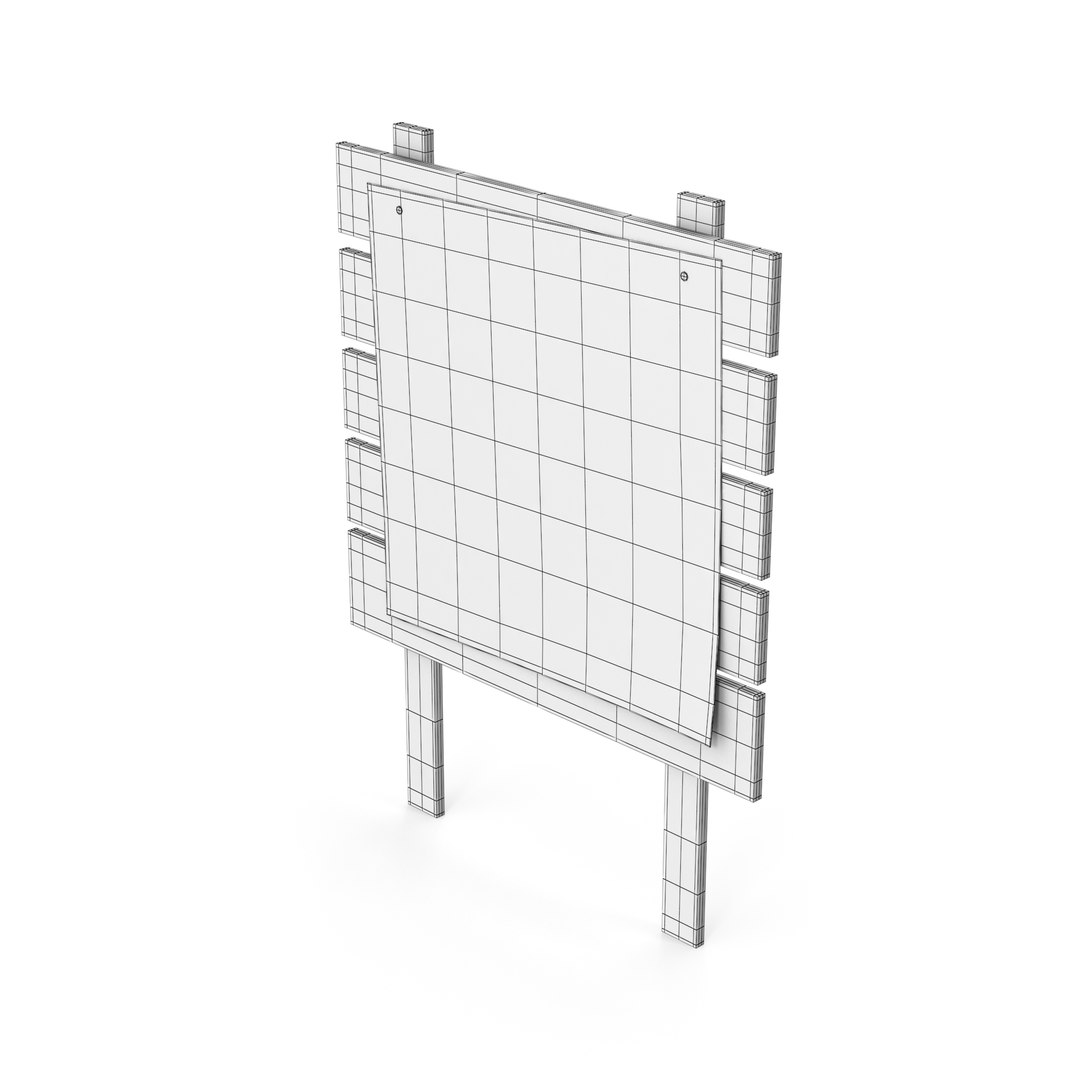 Wooden Signboard Model - TurboSquid 2059439