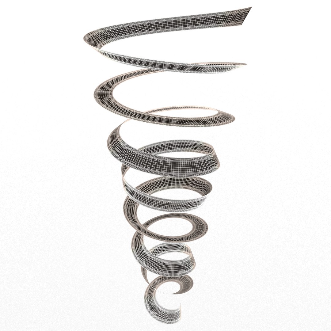 Curly Ribbon 3D - TurboSquid 2001594
