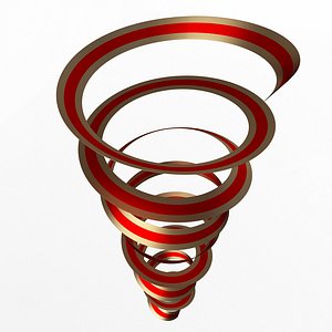 Curly Ribbon 3D