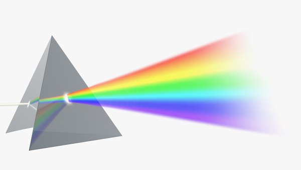 bericht In detail Geestelijk Glaspyramide Brechung des Lichtspektrums 3D-Modell - TurboSquid 1738088