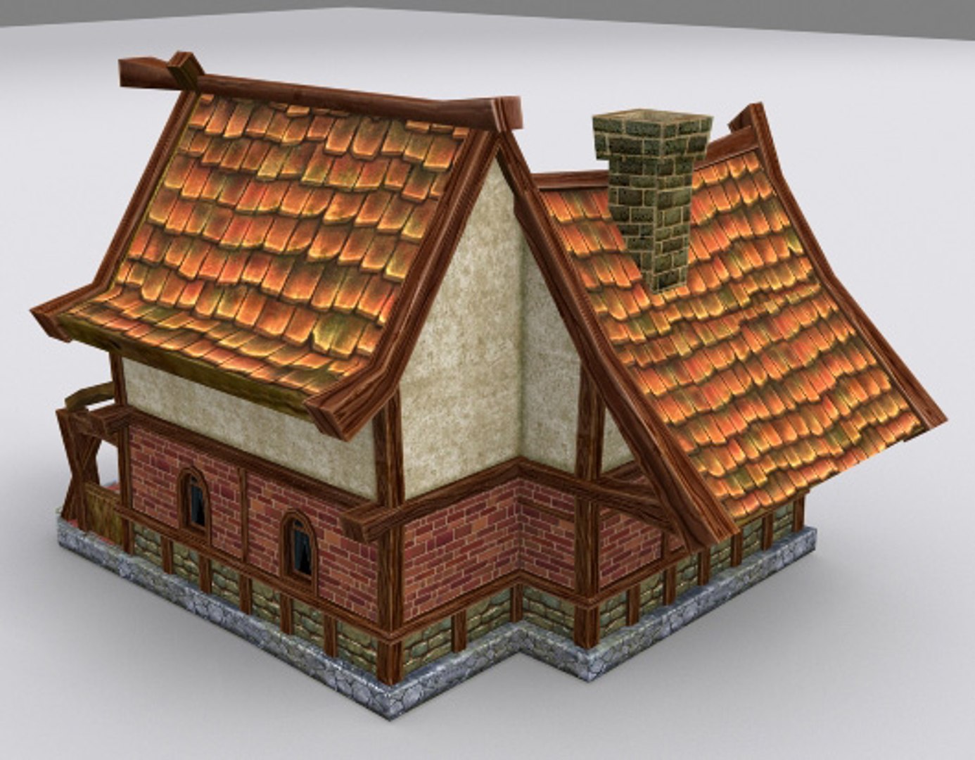 Medieval Fantasy Country House 3d Model