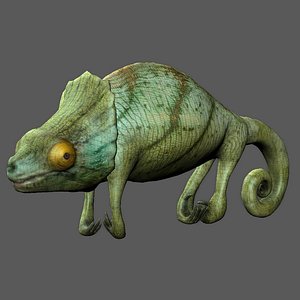 3d model chameleon lizard