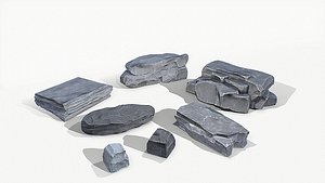 random rock stones 3D