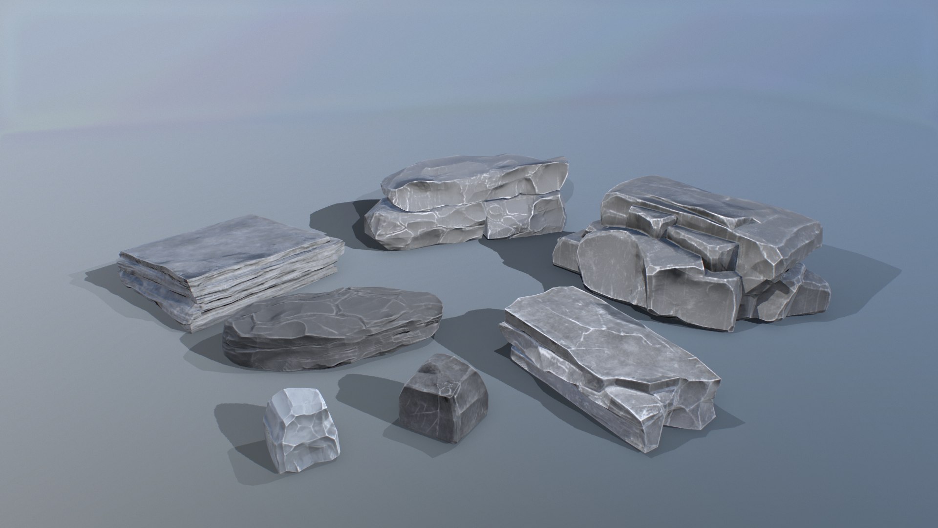 Random rock stones 3D - TurboSquid 1216354