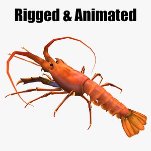 3D animated lobster