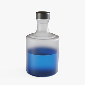 3D bottle glass model